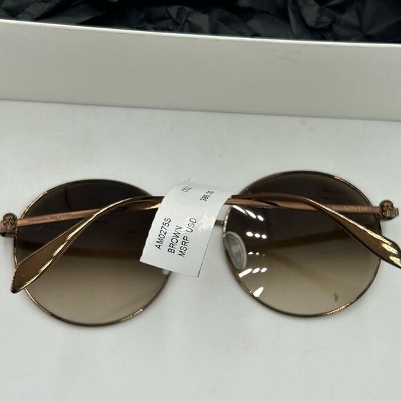 Women’s Alexander McQueen round sunglasses made in Italy